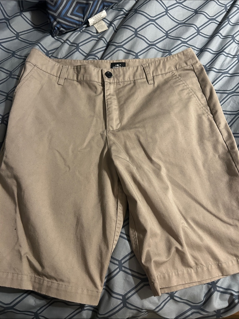 O'Neill Men's Khaki Flat-Front Casual Shorts